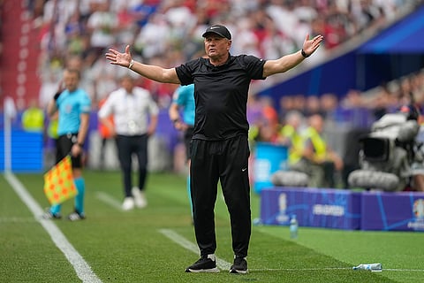 Slovenia's head coach Matjaz Kek